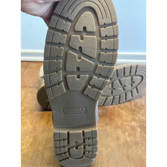 SONOMA Womens Gray Stone 11M Echidna Sherpa Cuff Hiking Ankle Boot - Picture 4 of 10